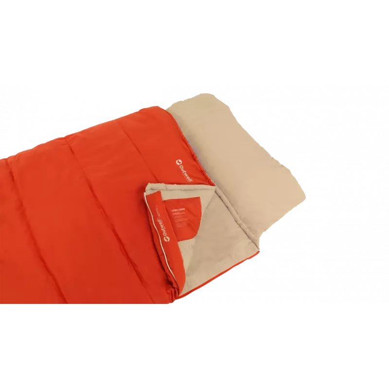 Outwell Contour Lux Red magamiskott 220 x 85 cm -19 kuni 15 °C parempoolne tõmblukk