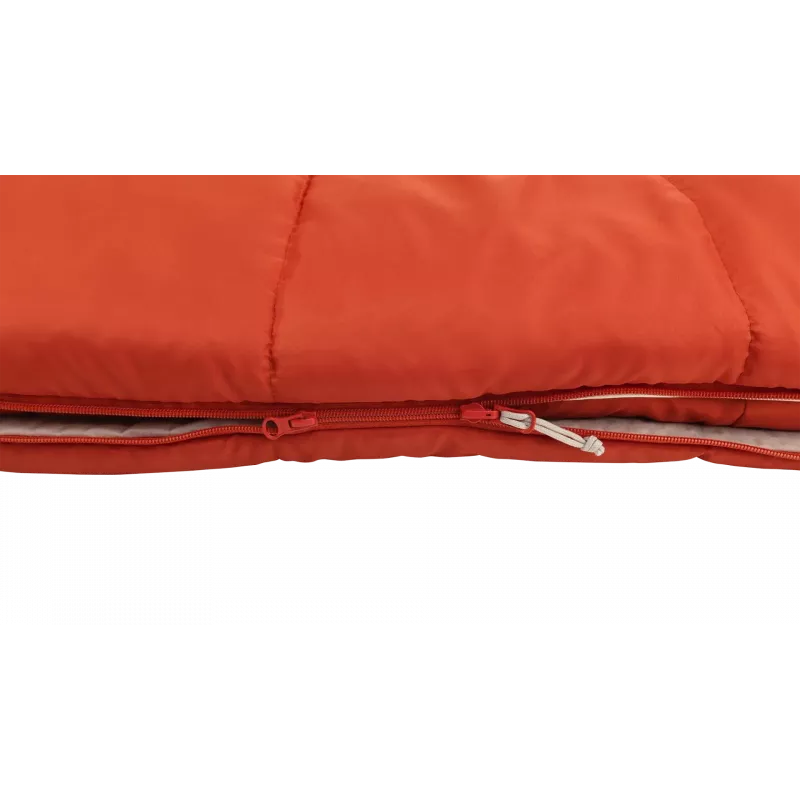 Outwell Contour Lux Red magamiskott 220 x 85 cm -19 kuni 15 °C parempoolne tõmblukk