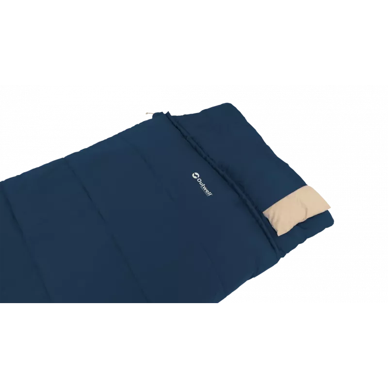 Outwell Contour Lux Deep Blue magamiskott 220x85 cm -19 kuni 15 °C parempoolne tõmblukk