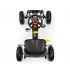 MILLY MALLY Pedaaliga Kart Thor Must, Terasraam, EVA-vahtrattad, Käsipidur, Edasi/Tagasi, Lastele 3-8 aastat, Maksimaalne koormus 30 kg