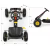 MILLY MALLY Pedaaliga Kart Thor Must, Terasraam, EVA-vahtrattad, Käsipidur, Edasi/Tagasi, Lastele 3-8 aastat, Maksimaalne koormus 30 kg