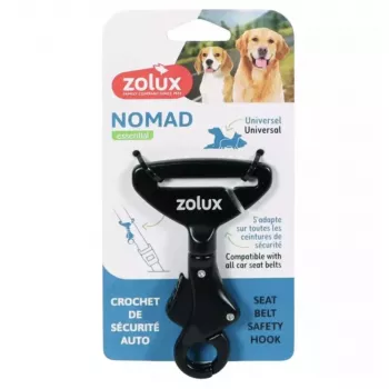 ZOLUX Nomad Koera Turvaklambri Turvaklamber - Must, Reguleeritav 45-75 cm, Universaalne Auto Turvavarustus Koertele
