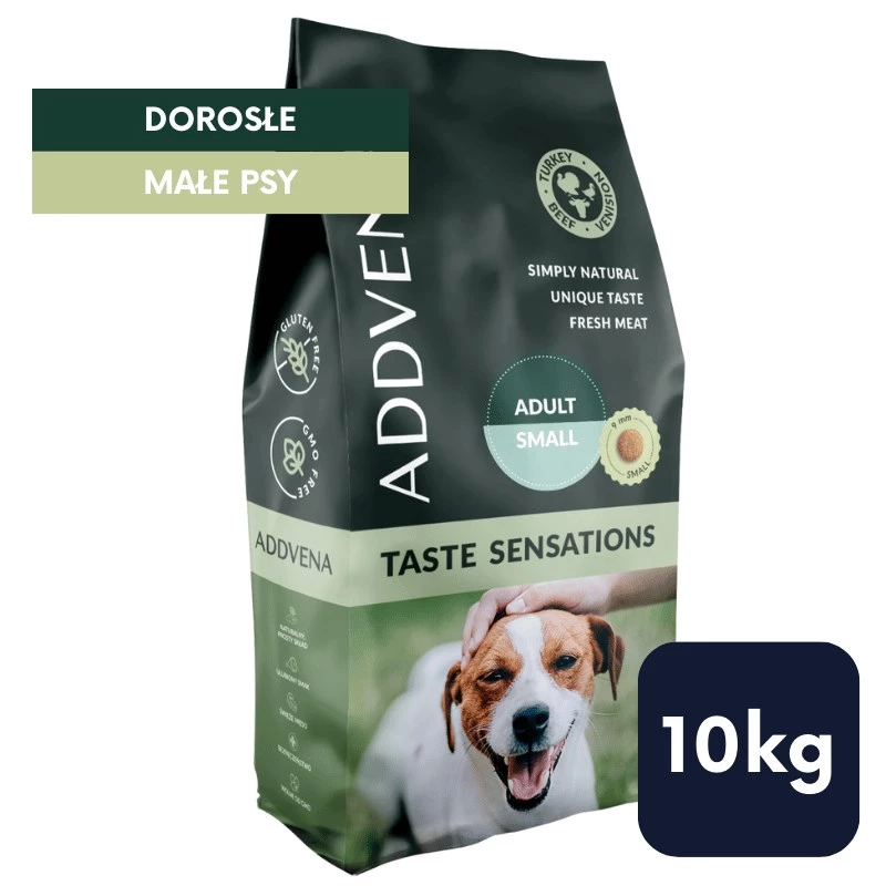 ADDVENA TASTE SENSATIONS Kuiv koeratoit täiskasvanud väikestele tõugudele 10 kg