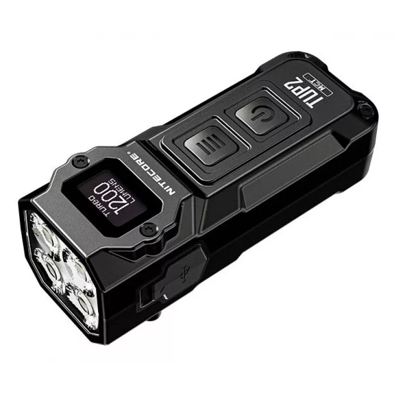 Nitecore TUP2 Võtmehoidja Taskulamp Must 1200lm USB-C