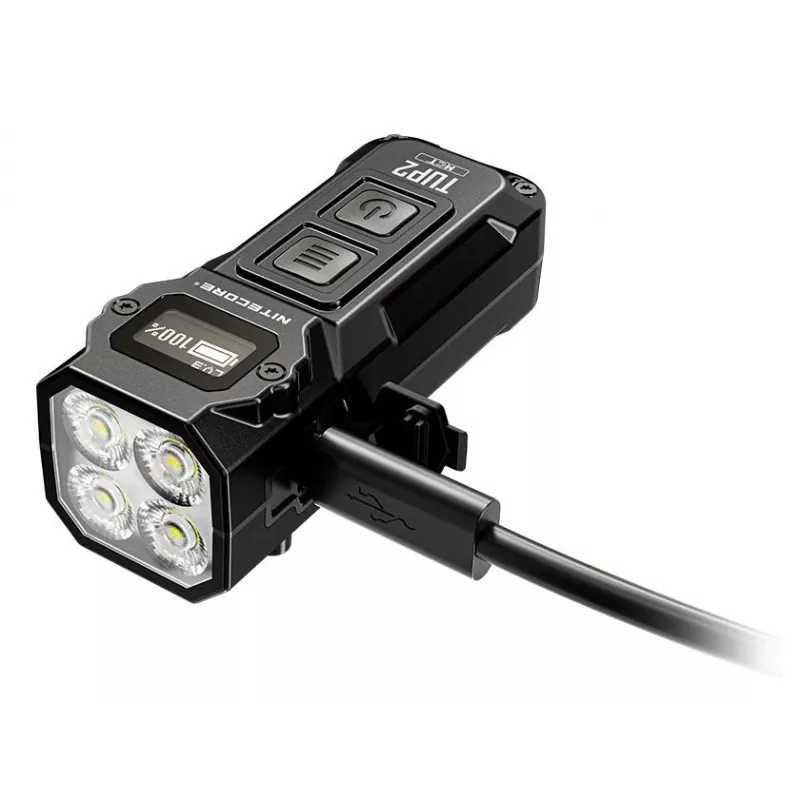 Nitecore TUP2 Võtmehoidja Taskulamp Must 1200lm USB-C
