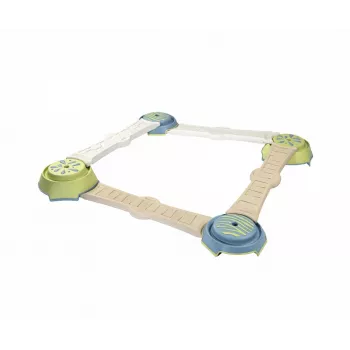 Smoby Life Balance Beam Set lastele - 10-osaline modulaarne tasakaaluraja komplekt astmekividega, sise-/välitingimustesse, vanus 2+