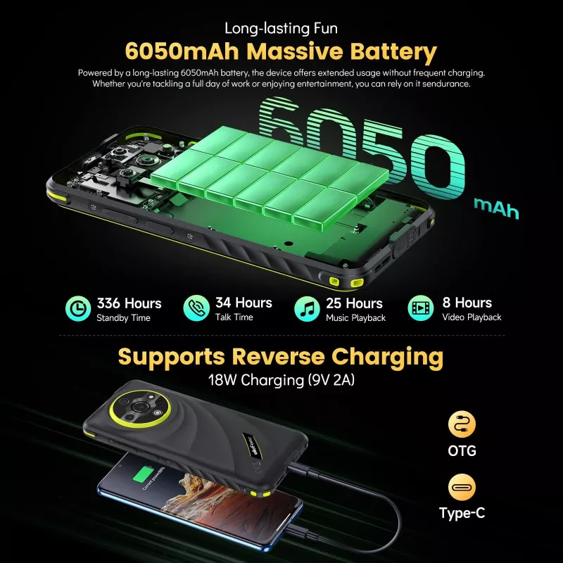 ULEFONE Armor X31 Pro 4G vastupidav nutitelefon, 5,45 inch HD+, 8GB RAM, 256GB salvestusruumi, 5200mAh, IP68/IP69K, oranž
