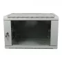 ALLNET 19 inch seinakapp 9U üheosaline sügavus 600mm helehall lamepakend SMA seeria