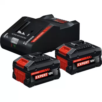 Bosch Expert Starter Set 18V, 2x ProCORE18V 8.0Ah akut + GAL 18V-160 C laadija, must, AMPShare Alliance