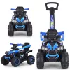 MILLY MALLY Kids Bike with Handle Wild Blue