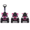 MILLY MALLY lastejalgratas käepidemega Wild Pink 12 tolli