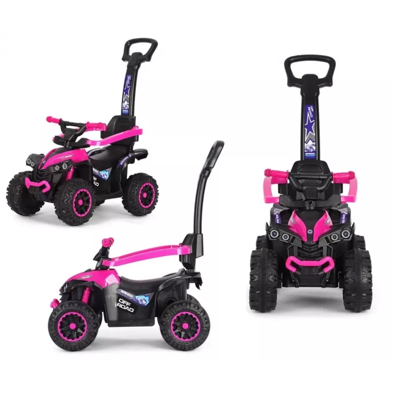MILLY MALLY lastejalgratas käepidemega Wild Pink 12 tolli