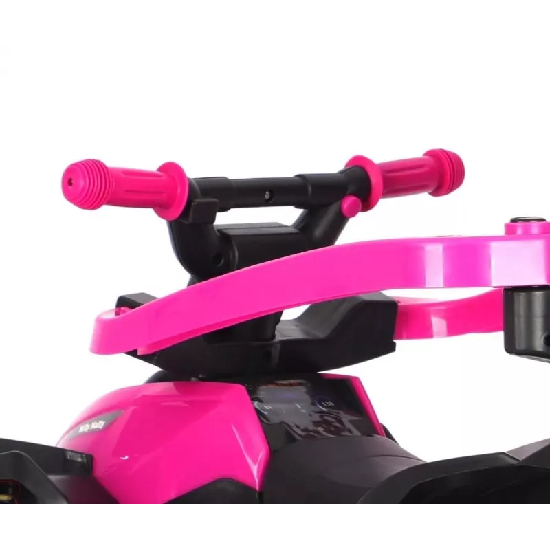 MILLY MALLY lastejalgratas käepidemega Wild Pink 12 tolli