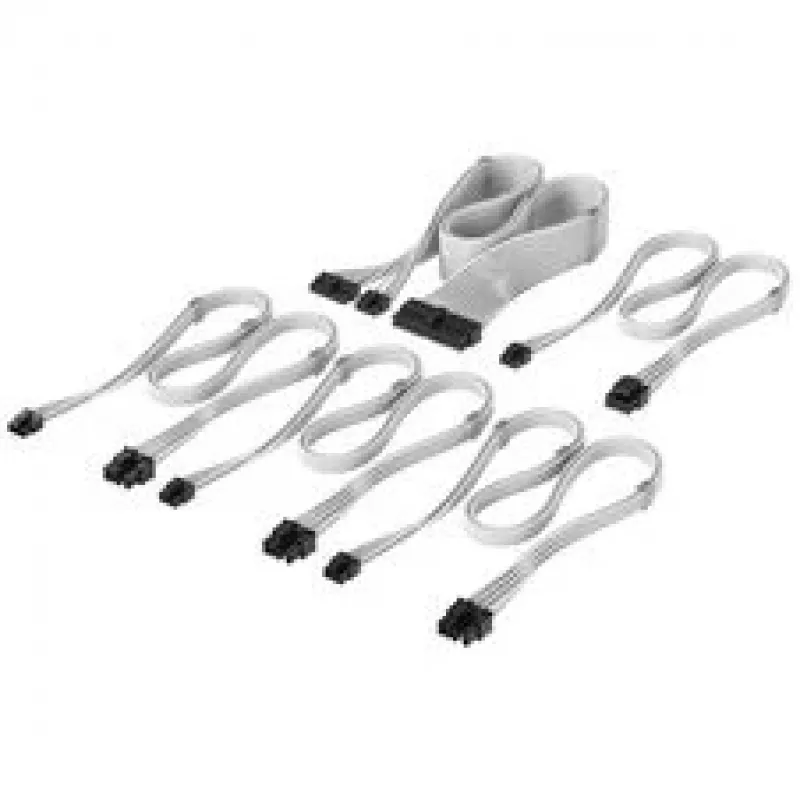 Corsair Premium Sleeved DC Cable Starter Kit Type 5 toiteallikale - Valge