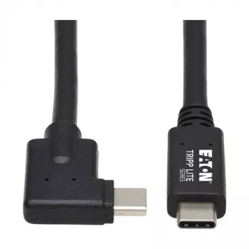 Eaton Tripp Lite Series USB-C kaabel (M/M) - USB 3.2 Gen 2, Thunderbolt 3, 100W PD laadimine, täisnurkne pistik, must, 1 m (3.3 ft.)