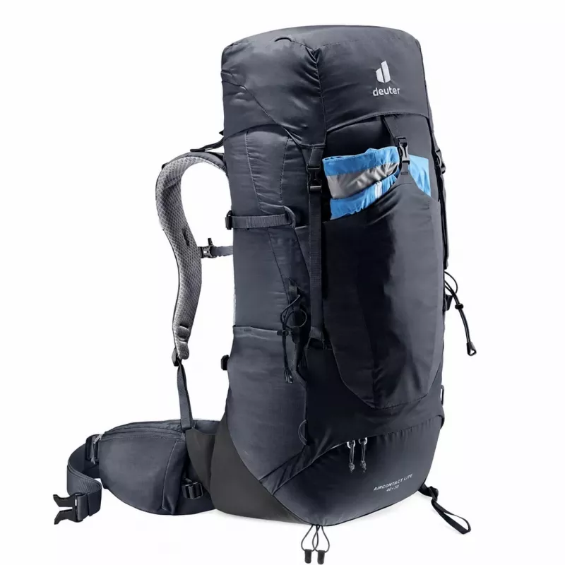 Deuter Aircontact Lite 40+10 seljakott Must/Graphite