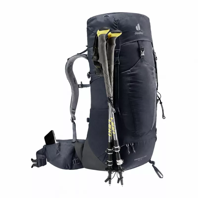 Deuter Aircontact Lite 40+10 seljakott Must/Graphite