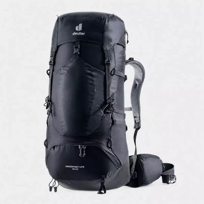 Deuter Aircontact Lite 40+10 seljakott Must/Graphite
