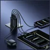 USAMS T70 40W 2xUSB-A 2xUSB-C Must seinalaadija