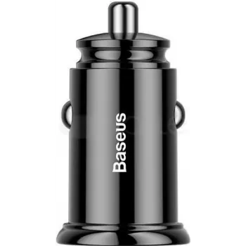 Baseus Circular PD QC4.0+ 30W autolaadija kahe pordiga (USB-C + USB-A) - must