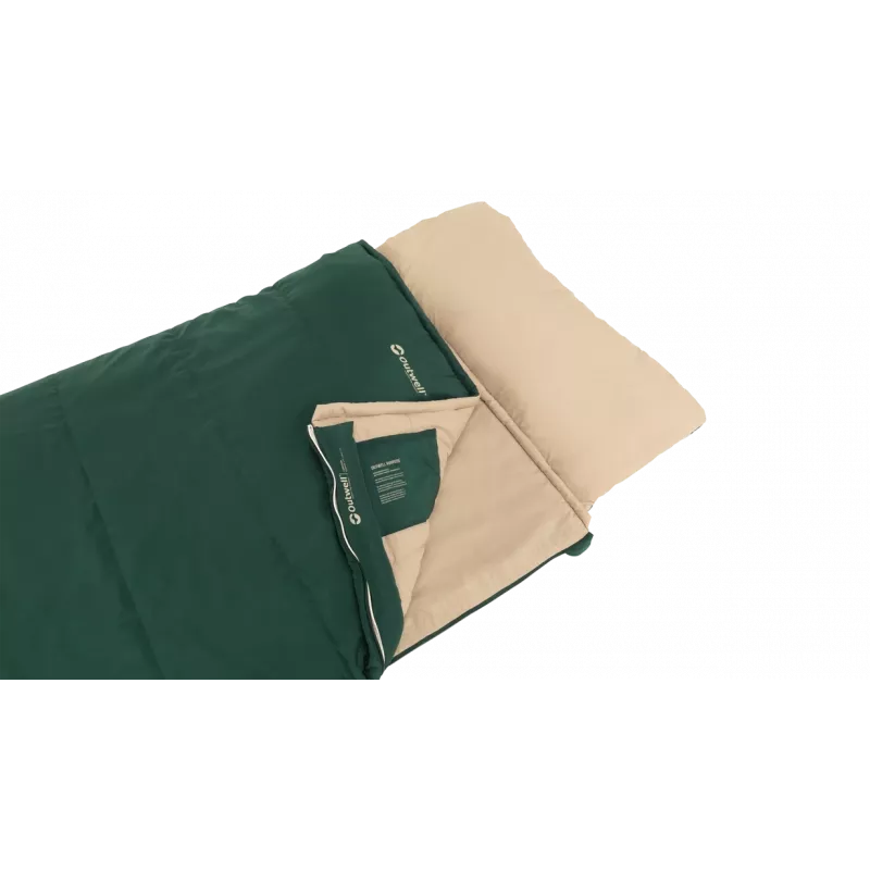 Outwell Contour Prime Green magamiskott 220x85 cm -13 kuni 16°C parempoolne tõmblukk