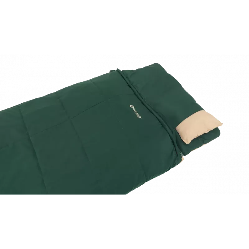Outwell Contour Prime Green magamiskott 220x85 cm -13 kuni 16°C parempoolne tõmblukk