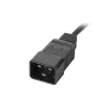 LANBERG Rack PDU 19 inch 1U 16A 2m 4x C19 6x C13 C20 Black