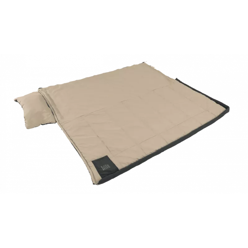 Outwell Contour Prime Sünteetiline Magamiskott (190 cm) - Must, Parempoolne Tõmblukk