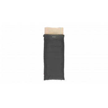 Outwell Contour Prime Sünteetiline Magamiskott (190 cm) - Must, Parempoolne Tõmblukk