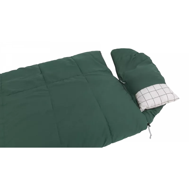 Outwell Camper Prime Green magamiskott 235 x 90 cm -15 kuni 5 °C parempoolse tõmblukuga