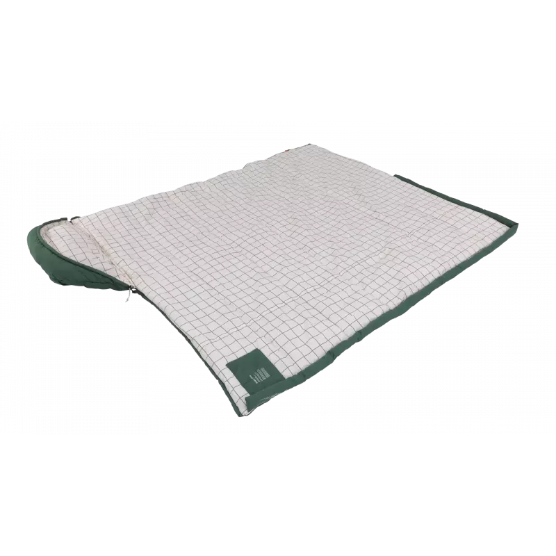 Outwell Camper Prime Green magamiskott 235 x 90 cm -15 kuni 5 °C parempoolse tõmblukuga