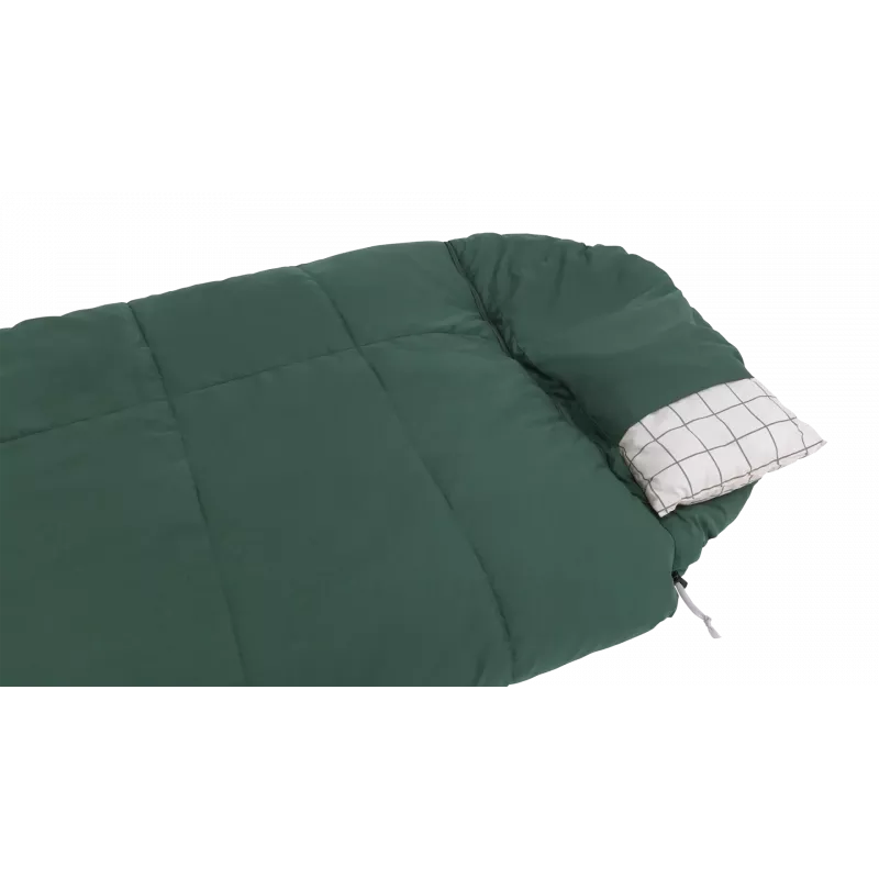 Outwell Camper Prime Green magamiskott 235 x 90 cm -15 kuni 5 °C parempoolse tõmblukuga