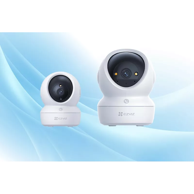 EZVIZ H6c G1 4K Sfääriline IP Turvakaamera Siseruumidesse, 4K UHD, 3840x2160, Wi-Fi, Ethernet, Öövaatlus, Kahesuunaline Heli, AI Tuvastus, Lae/Seina/Laua Kinnitus