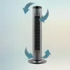 Cecotec EnergySilence 8190 Skyline Ionic Torniventilaator, Püstiventilaator, 60 W, 29 cm, 3 kiirust, õõtsumine, taimer, kaugjuhtimispult, hall