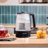 Cecotec ThermoSense 320 Clear Elektriline Veekeetja 2200 W 1.7 L Klaas Must/Läbipaistev