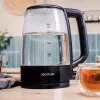 Cecotec ThermoSense 320 Clear Elektriline Veekeetja 2200 W 1.7 L Klaas Must/Läbipaistev
