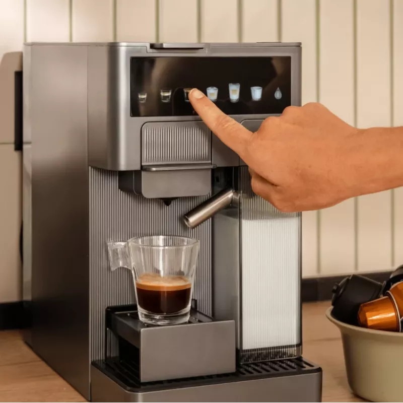 Cecotec FreeStyle Latte T Espresso Masin - 20 Bar Pumba Rõhk, Sisseehitatud Piimavaht, 1350 W, Hall