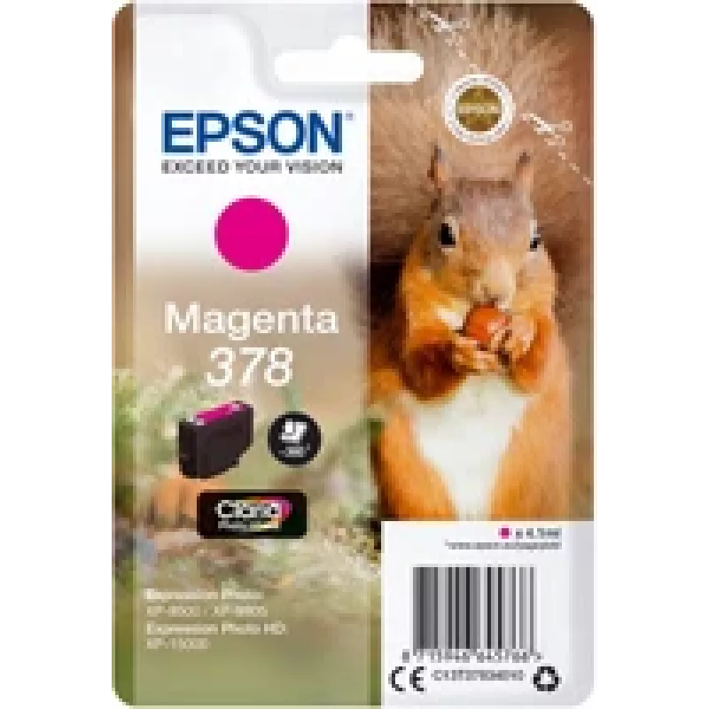 Epson 378 originaalne magenta tindikassett (4,1 ml) - Blister RF/akustilise häirega - Expression Photo XP-8500 seeriale