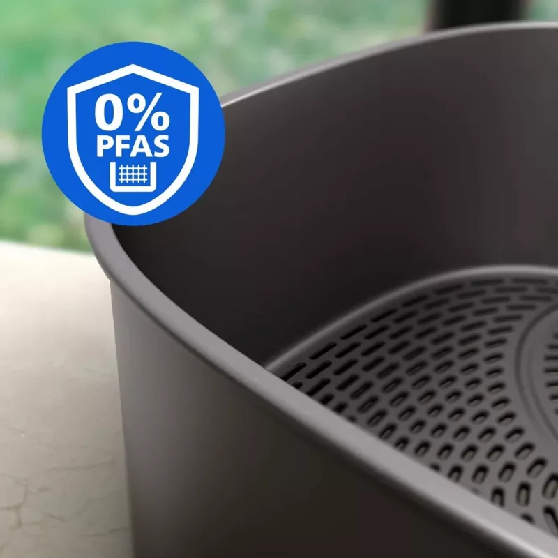 Philips 5000 Series NA565/02 Dual Basket Air Fryer 9.5 L 2750 W Must, Hõbe, Roostevaba teras