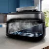 Philips 5000 Series NA565/02 Dual Basket Air Fryer 9.5 L 2750 W Must, Hõbe, Roostevaba teras