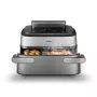 Philips 5000 Series NA565/02 Dual Basket Air Fryer 9.5 L 2750 W Must, Hõbe, Roostevaba teras