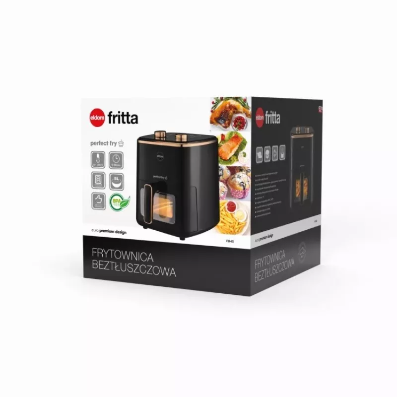 ELDOM FR45 FRITELO 1500 W Rasvavaba Fritüür, Must