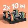 REBEL ACTIVE Automaatsed Malmhantlid 2x10kg RBA2335