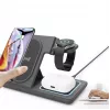 Gembird TA-WPC31S-01-BK 3-in-1 Kokkupandav Juhtmevaba Laadija Alus, 15W, Samsung Watch, Must