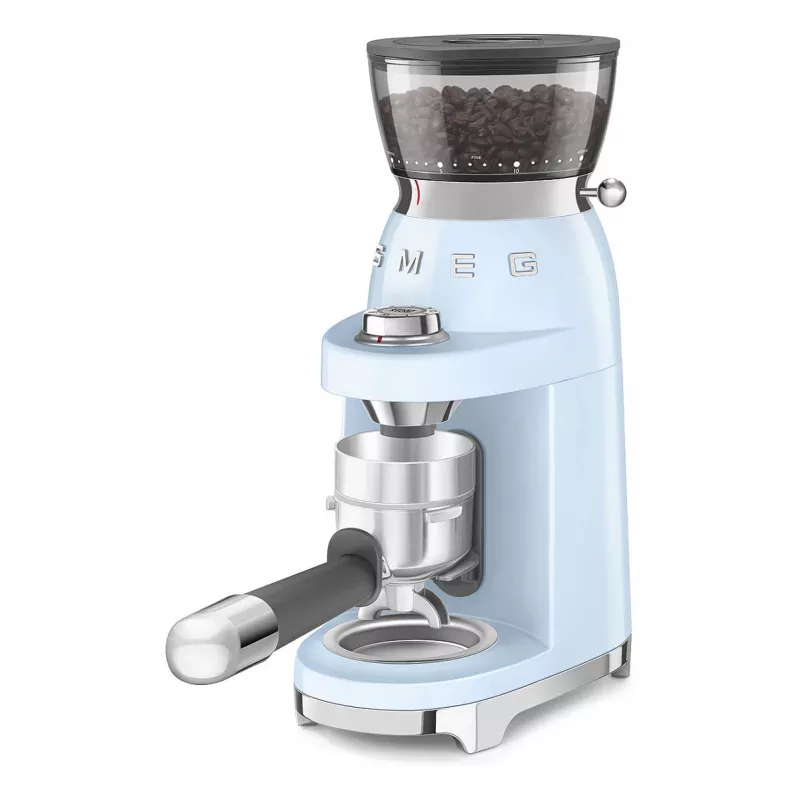 Smeg CGF03PBEU Kohviveski, 15 jahvatusastet, 240 g ubade mahutavus, 150 W, pastellsinine