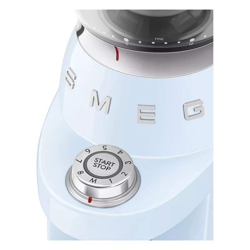 Smeg CGF03PBEU Kohviveski, 15 jahvatusastet, 240 g ubade mahutavus, 150 W, pastellsinine