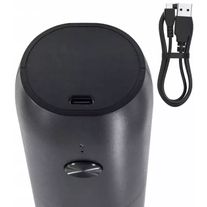 PROMIS MP35X2 Elektriline soola- ja pipraveski komplekt alusega, roostevaba teras/hõbe, 2x 220 mm, keraamiline veski, patareitoide, LED-tuli