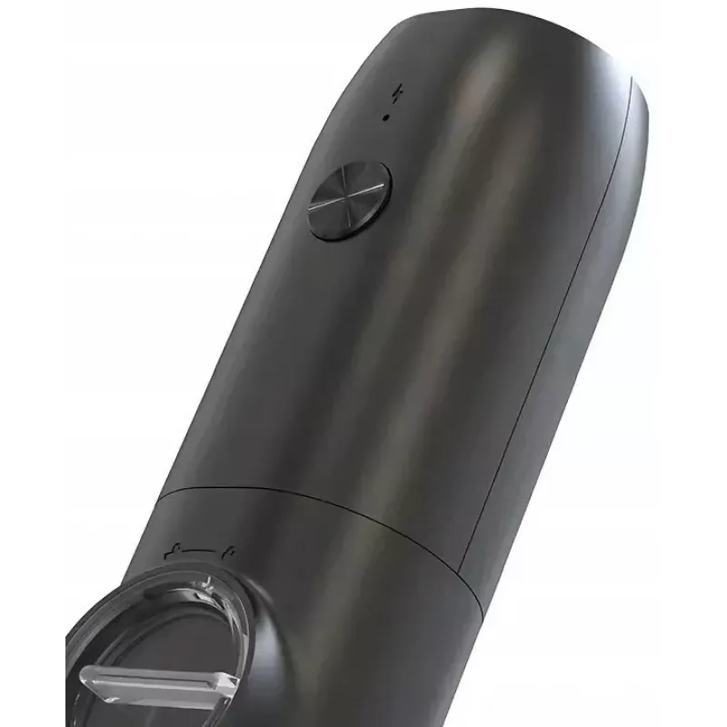 PROMIS MP35X2 Elektriline soola- ja pipraveski komplekt alusega, roostevaba teras/hõbe, 2x 220 mm, keraamiline veski, patareitoide, LED-tuli