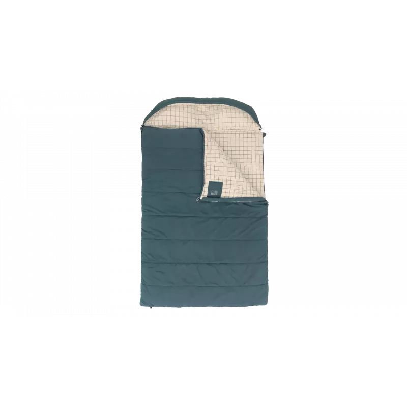 Outwell Camper Lux Double Blue Sleeping Bag 235x150 cm -16 kuni 5 °C Kahepoolne tõmblukk