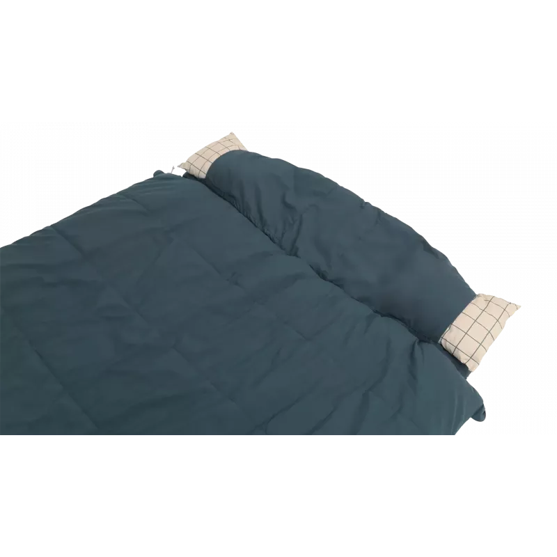 Outwell Camper Lux Double Blue Sleeping Bag 235x150 cm -16 kuni 5 °C Kahepoolne tõmblukk